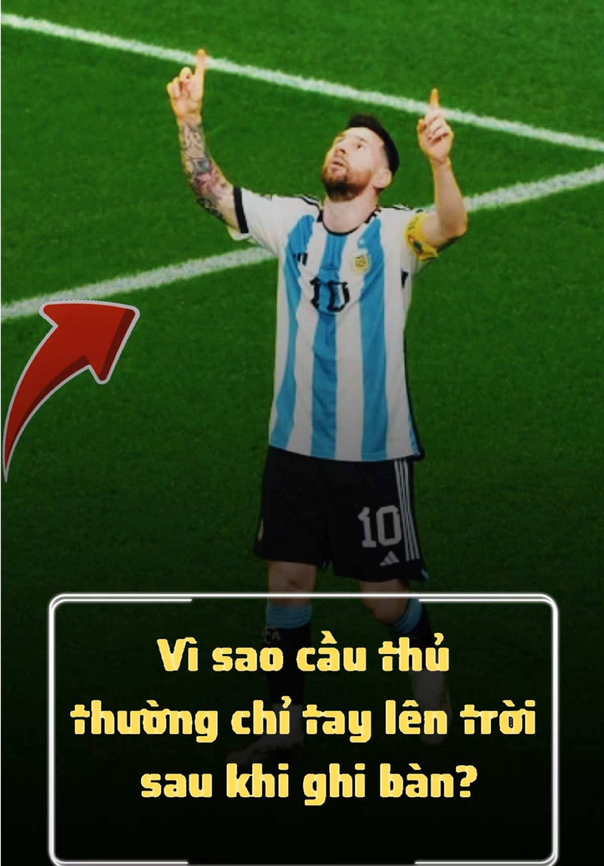 Vì sao cầu thủ thường chỉ tay lên trời sau khi ghi bàn? #BongDa #BongDaTikTok #football #foryou #fyp 