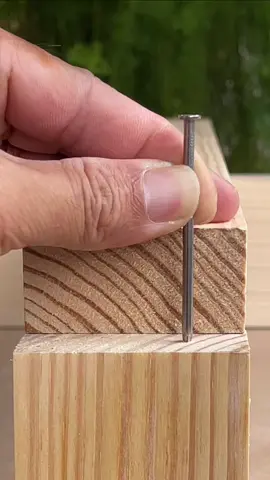 A great trick to hide nails inside wood. #DIY 