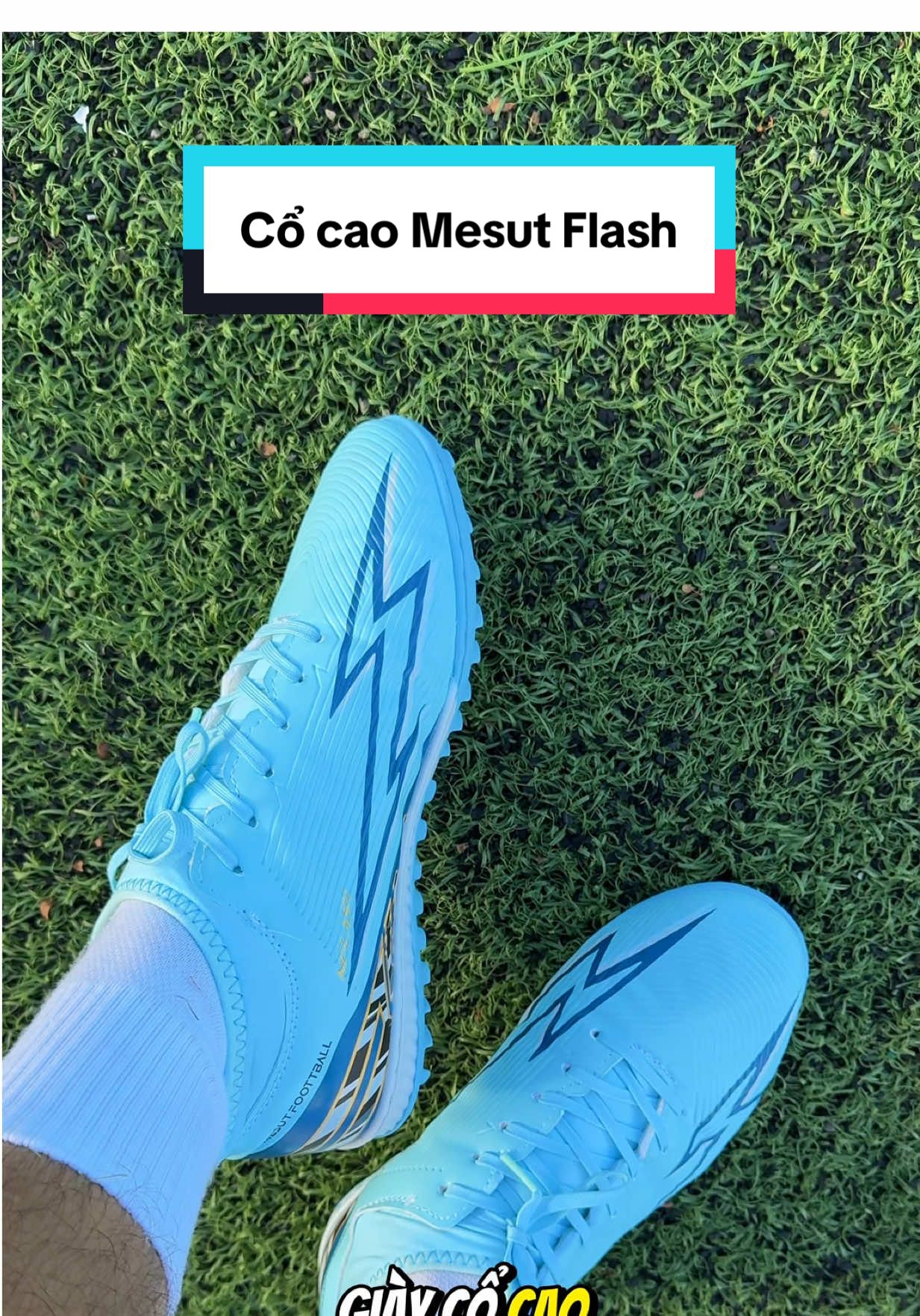 Mẫu giày cổ cao Mesut Flash #tkhangsport #khangbangiay #sportsontiktok #giaybongda #bongda 