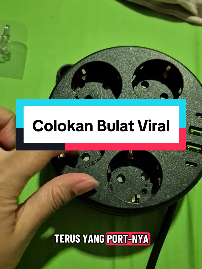 Colokan Charger Bulat Portable 