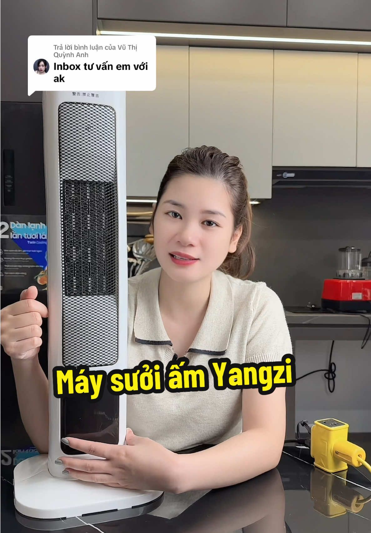 Trả lời @Vũ Thị Quỳnh Anh  Máy sưởi gốm 2000w làm ấm nhanh #maysuoigom #maysuoimini 