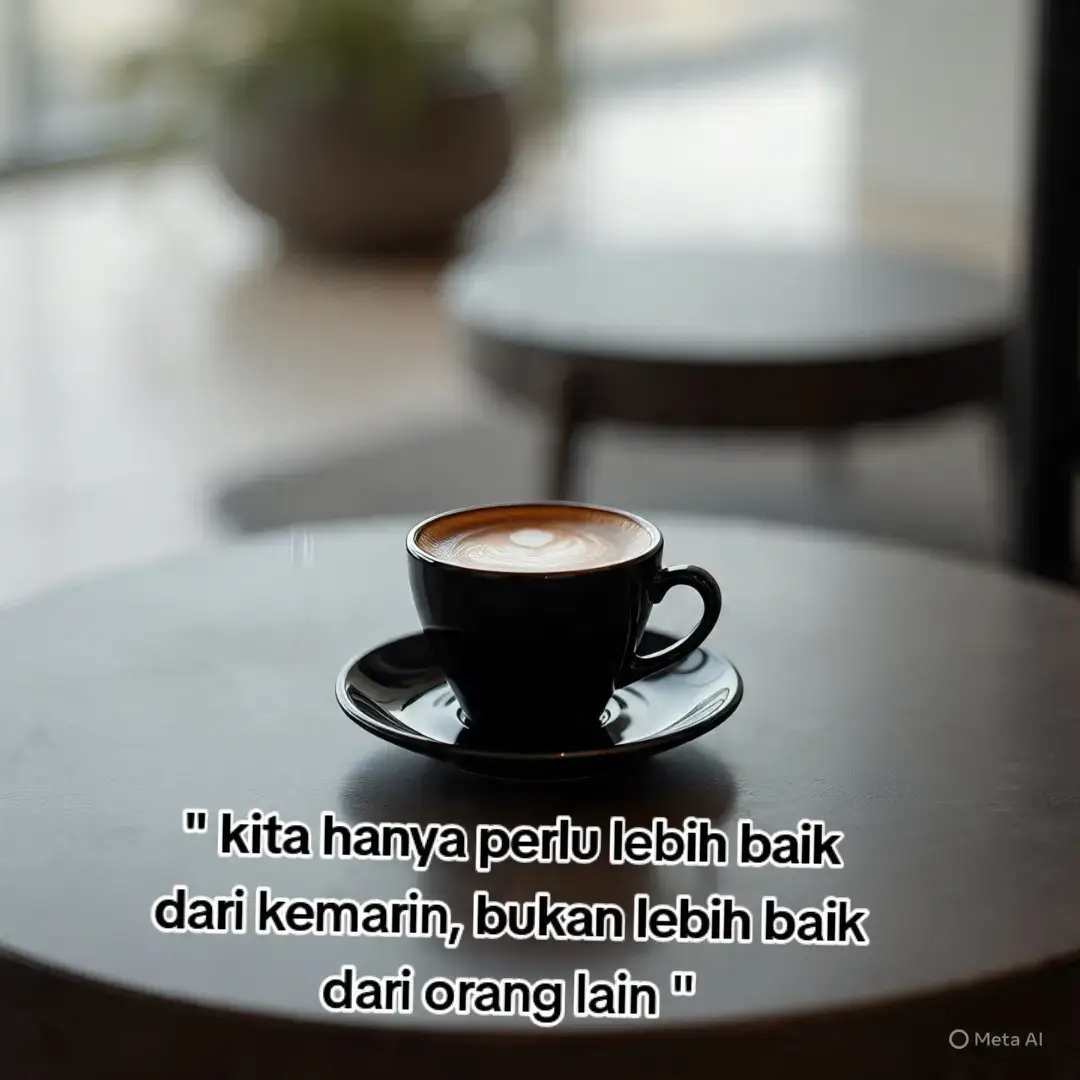 kita hanya butuh lebih baik dari kemarin, bukan lebih baik dari orang lain. 