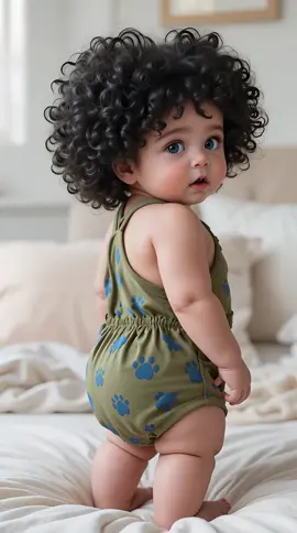 Hello Mama 😂😍 #bestmovement #sweetvoice #funnytalk #babylover #aibaby 