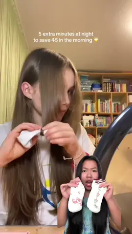 HEATLESS CURLS KAOS KAKI 2 VS 4 🤯 ib @lenashairtokk🌟  #curlyhair #curly #hair #hairstyle #hairtok 