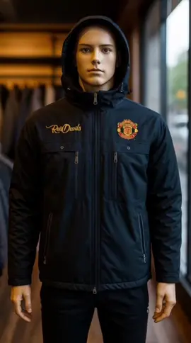 jaket hoodie lepas pasang waterfroof MU limited edition  #jaket  #waterproof #manchesterunited #promoguncang1111 #fyp 