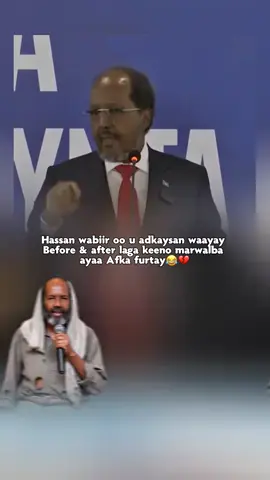 saakey qof ayaan ahaa  galabtana qofkale noqon karaa  beri-na qof kale ayaan noqon kara saa-dambe qof kale ayaan noqon karaa .Hassan waalane