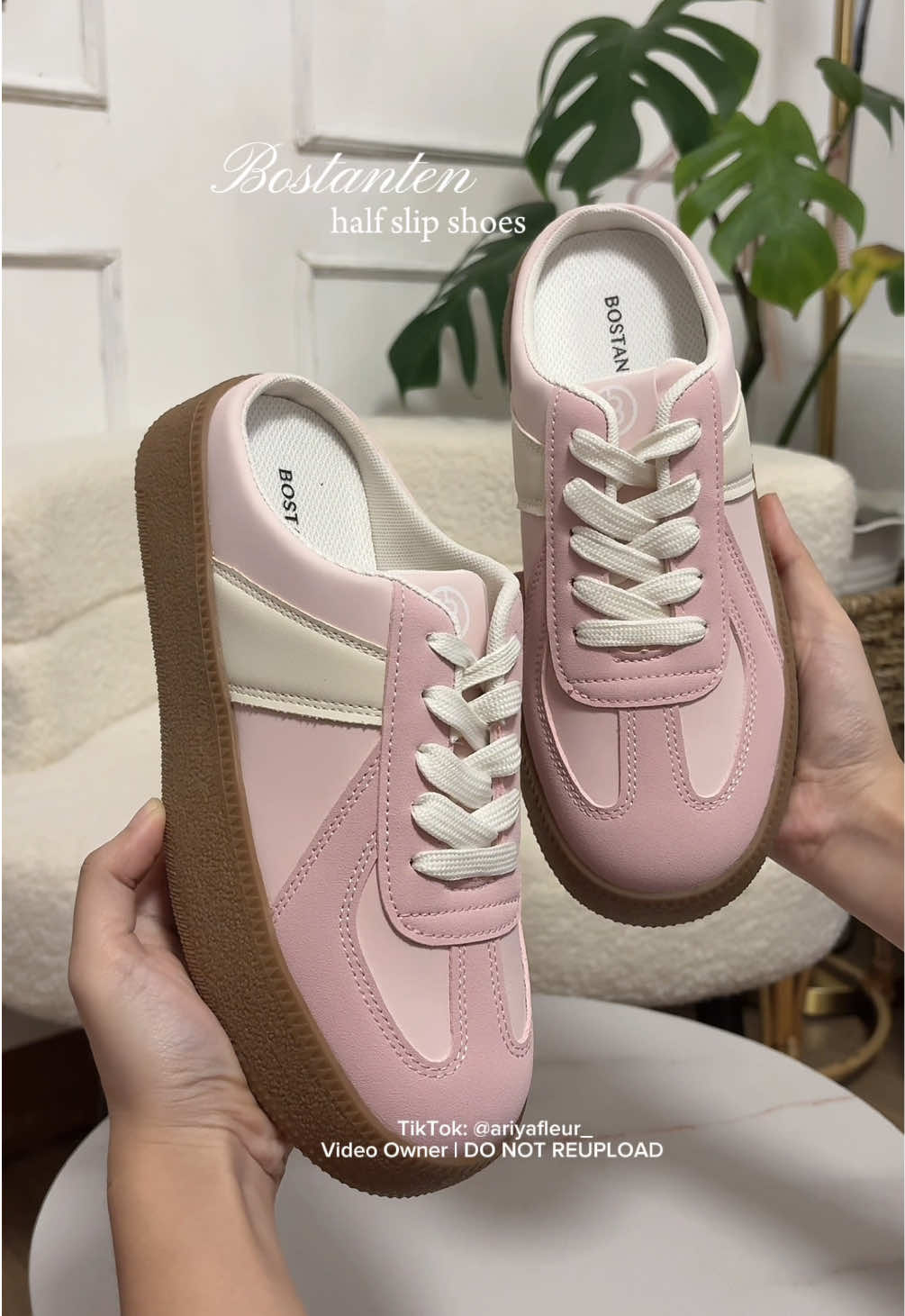 Because every outfit looks better with a touch of pink!!  #halfshoes #sliponshoes #shoesforwomen #womenshoes #pinkshoes @Bostanten Shoes PH 