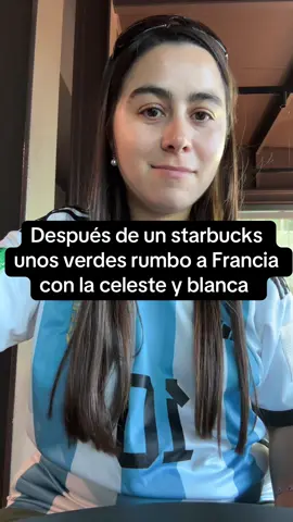 Yo ya estoy alentando a la selección sobre todo porque estoy yendo a Francia 😏 🩵🤍🩵