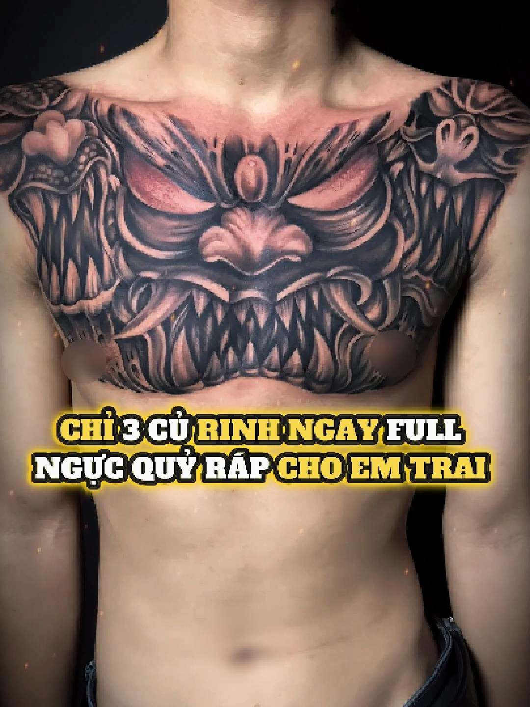 full ngực quỷ ráp cực cuốn cho anh em nào cần đây nha #79tattoo #tattoos #tattooartist #tattoo #artist #cantho