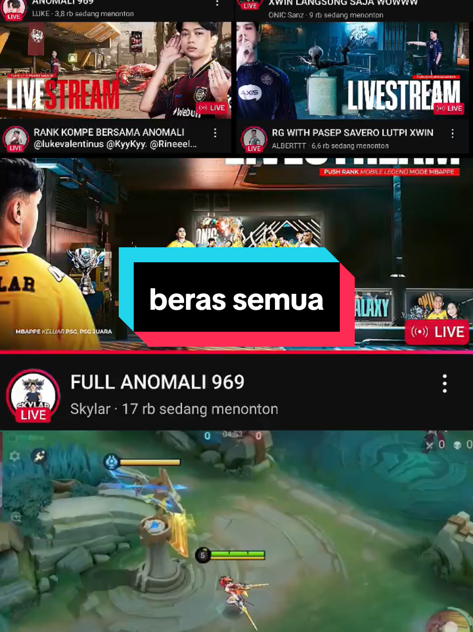 POV : clipper bingung nyari beras mau yg mana,soalnya beras semua #MLBB9TH #MLBB #sanz #skylar #albert 