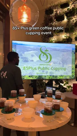 85+ Plus green coffee public  cupping event @+85 #تذوق #محمصة_وودز #الرياض #جديد_الرياض #foryou 