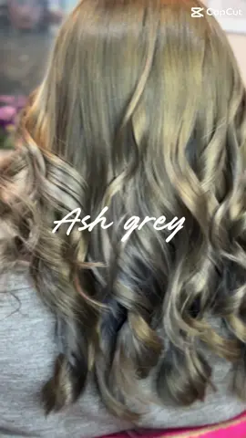 Haircolouring ‘ash grey 🩶   Cakep 😍  Terimakasih yah udah percantik rambutnya dikhanza’S 🙏🏻🤗  #haircoloring 
