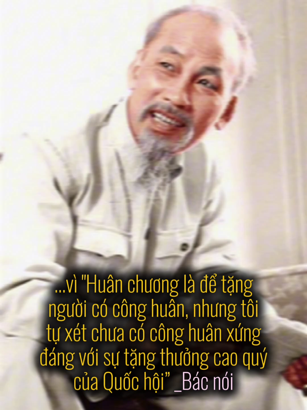 Sự khiêm nhường của bậc thánh nhân❤ #hồchíminh #muônnăm🇻🇳 