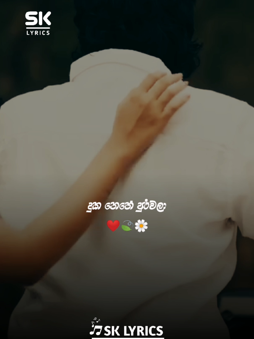 දුක නෙතේ පුරවලා 🙂❤️🍃 ඉන්නේ නම් සතුටින් ඔයා... #sinhalasong #trending #tiktok #viral #sklyrics555 