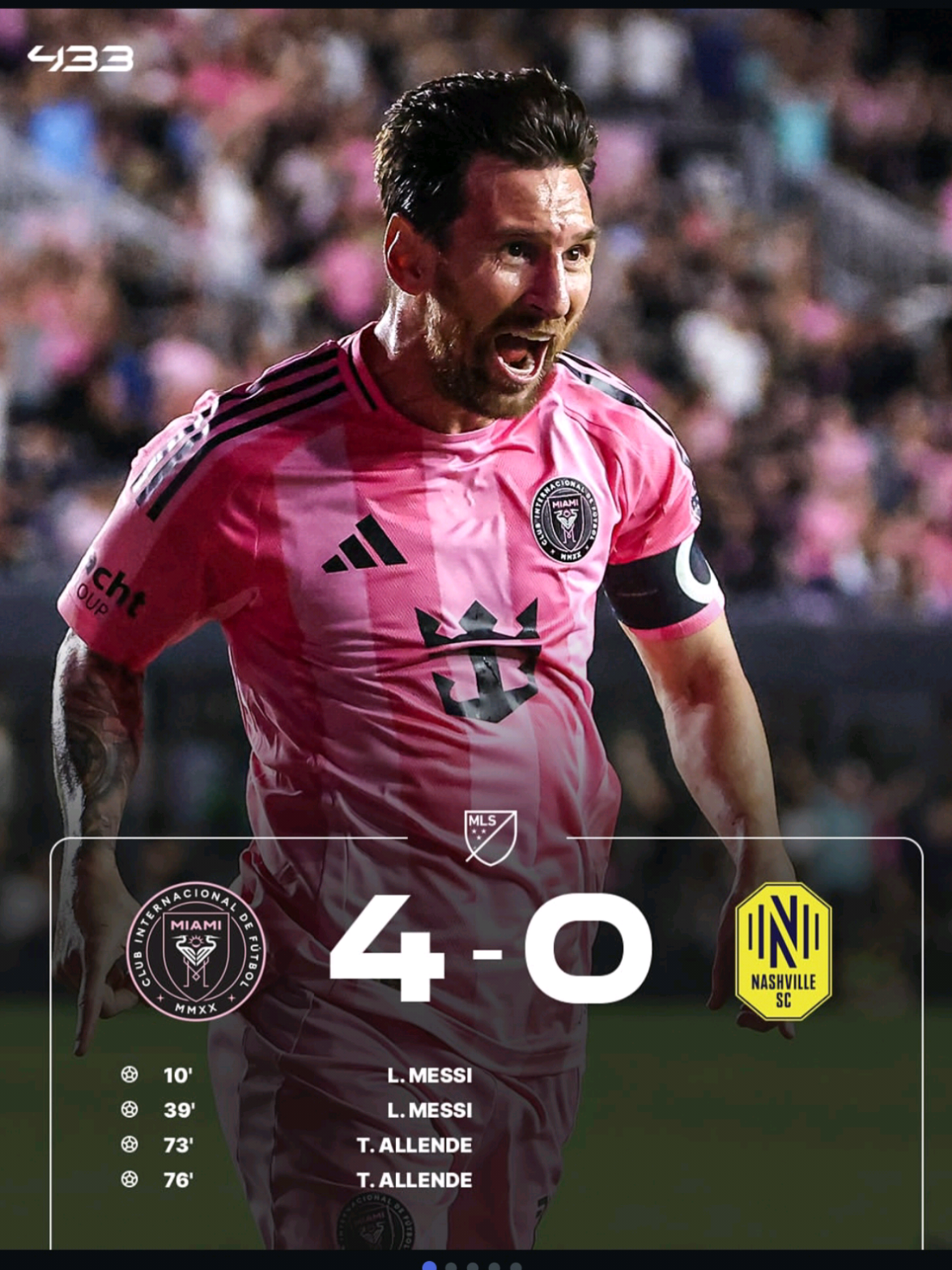 FT: 4-0 Inter Miami - Nashville #intermiami #nashville #lionelmessi #fyp #CapCut 