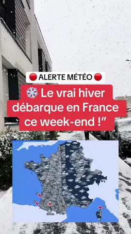 ❄️ Le vrai hiver débarque en France ce week-end !” #actualité #neige #meteo 