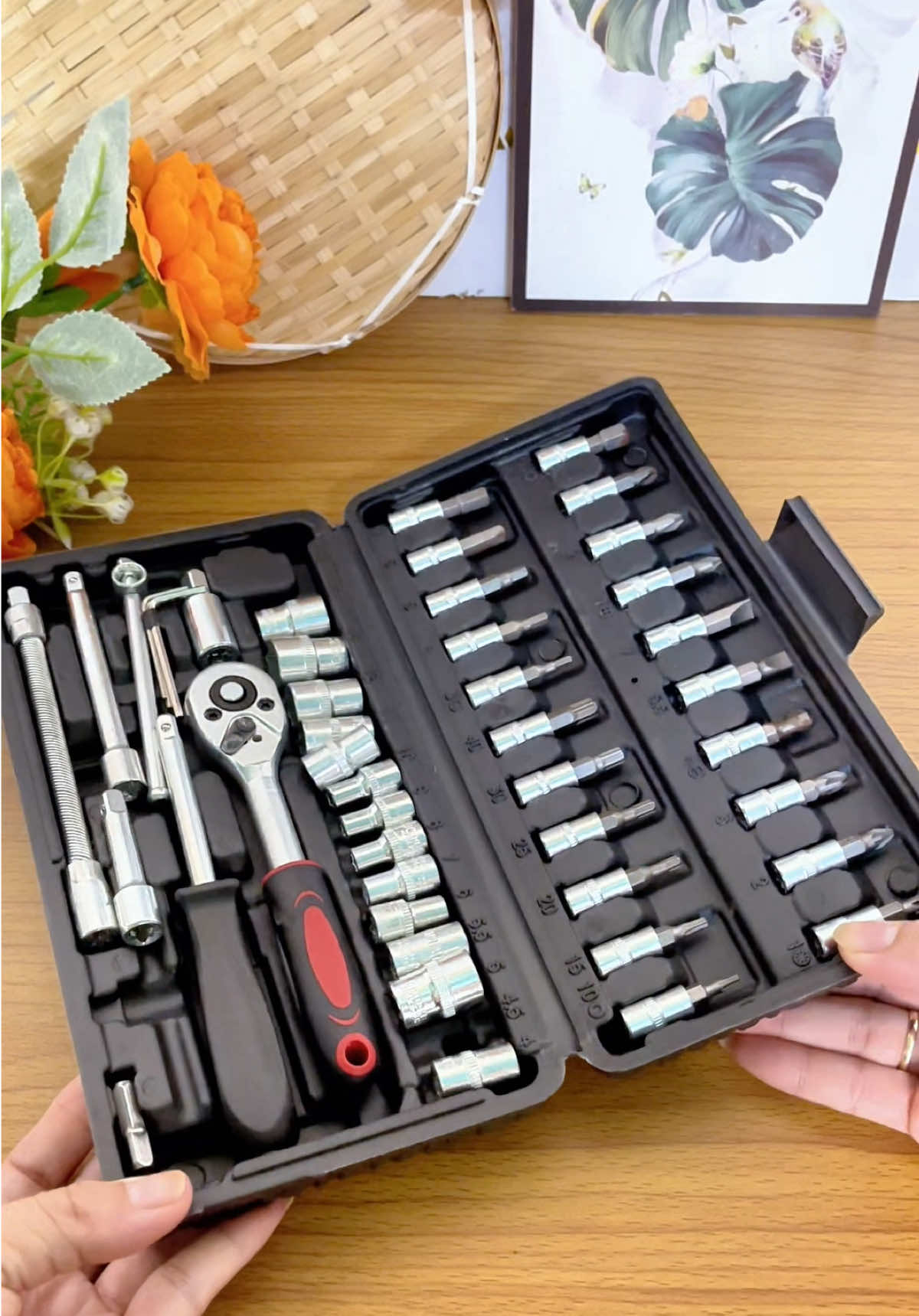 Bộ dụng cụ sửa chữa 46 chi tiết cờ Lê tua vít ##hongngocxh3##xuhuong##bodungcusuachua##tuavit##tuavitdanang