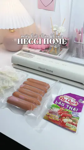 có em máy hút chân không bảo quản thực phẩm vừa tưoi mà vừa gọn gàng nè 🥟🥩 #mayhutchankhong #giadung #heccihome #hutchankhong  #nhaxinhcunghoevan 