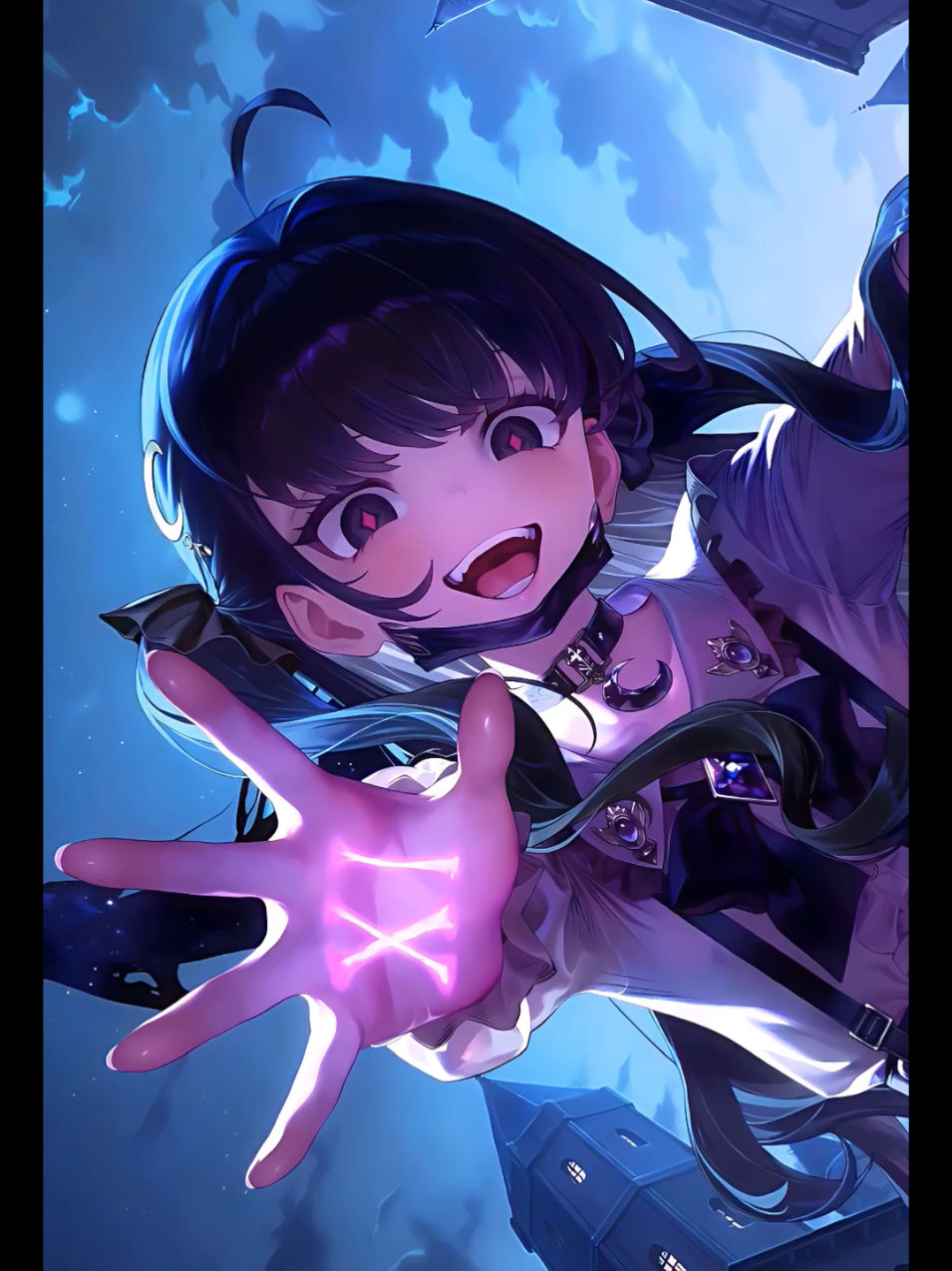 BROWN DUST 2 WITCH'S PURPLE XI SPELL 🌌🕸️        save wallpaper in my bio 🔗  #livewallpaper4k #darkwallpaper #haloween #aestheticwallpaper #night 