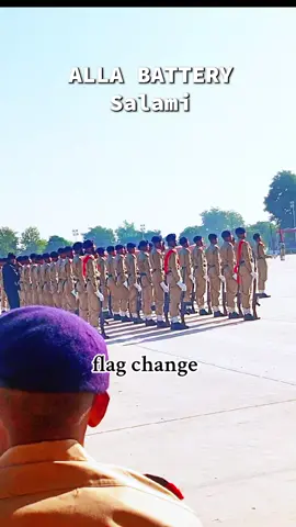 RC 46 PASSING OUT PARADE ALLA BATTERY SALAMI FLAG CHANGE #flagchange #armylife #attock #artycenter #pop 
