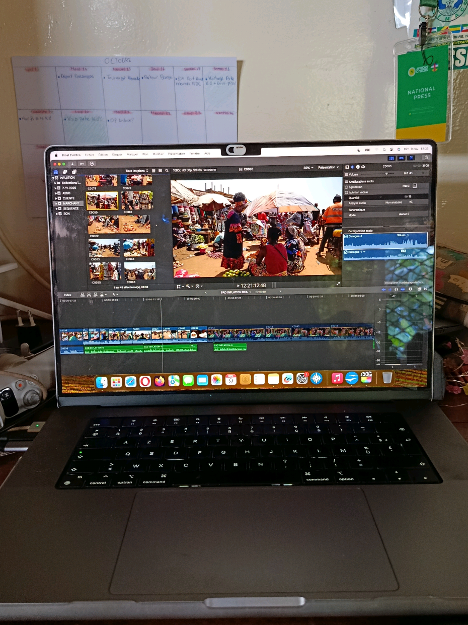 Mon reportage sur l'inflation en RCA liée à la crise au Cameroun c'est ce soir (9nov 2025) sur @tv5mondeinfo @tv5mondejta. Correspondante basée en RCA Je te raconte les coulisses de mes #reportages sur cette page.