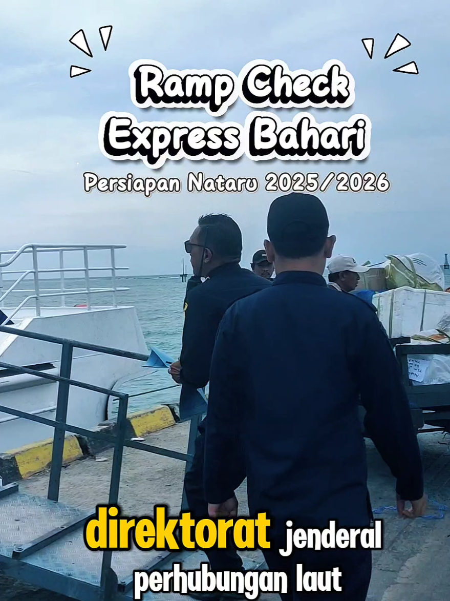 Halo #kawanlaut  sesuai amanat Kemenhub Direktorat Jenderal Perhubungan Laut Kantor UPP Kelas III Bawean melaksanakan kegiatan Ramp Check terhadap Kapal Express Bahari 6F.  yuuk simak biar gak ketinggalan info dan jangan lupa follow kami ya 😉  @kemenhub.official @djplkemenhub151  @mediabawean  #fouryou  #fyppppppppppppppppppppppp #rampcheck #nataru 