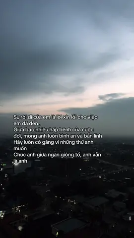 Sự rời đi của em là lời xin lỗi cho việc em đã đến, chúc anh giữa ngàn giông tố, anh vẫn là anh. #tinhyeu #tamtrangbuon #viral #xhuong 