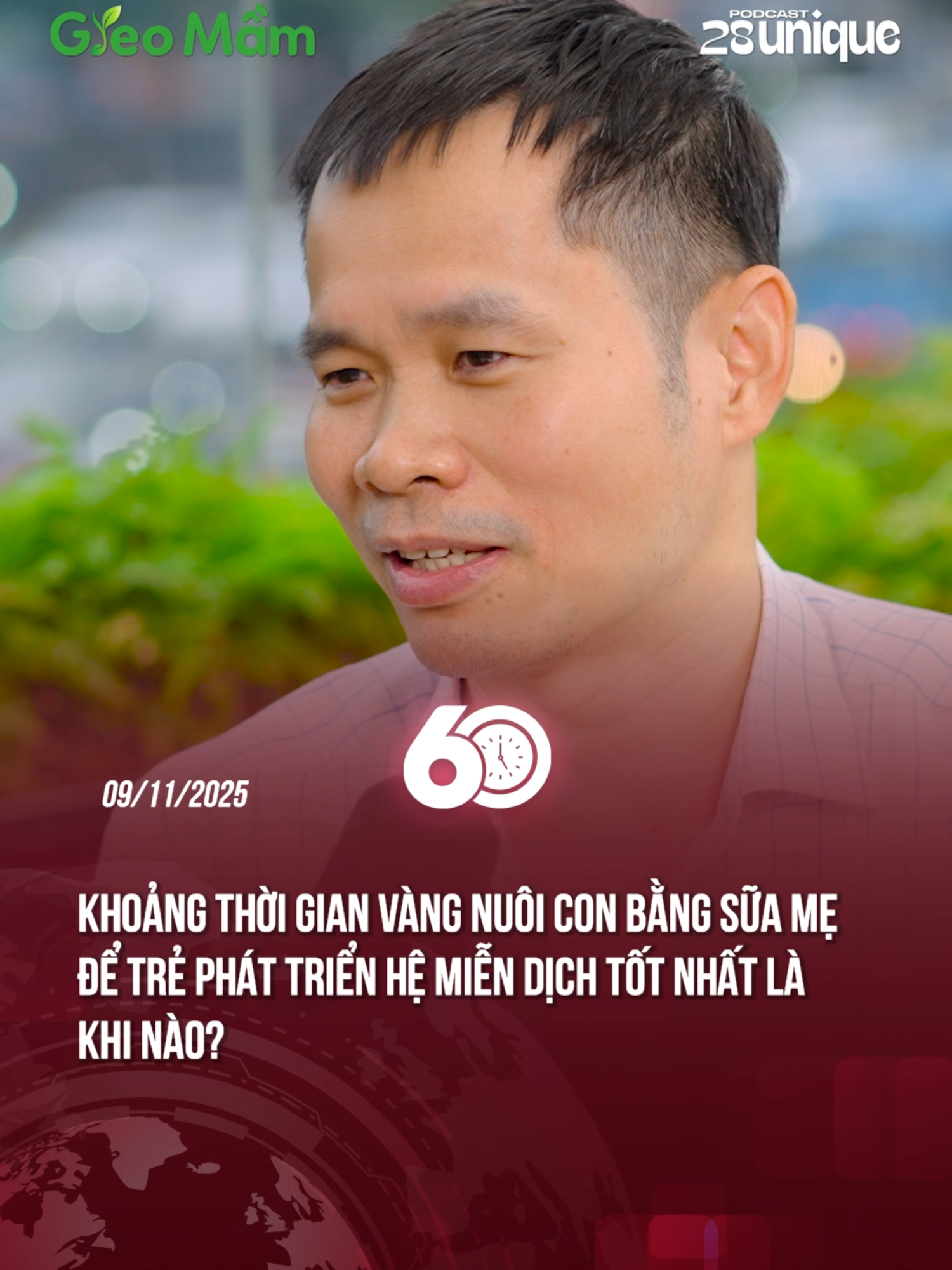 Không chỉ là dinh dưỡng, sữa mẹ là nền tảng vững chắc cho sức khỏe cả đời của trẻ #60giay #theanh28 #tiktoknews #28uniquepodcast #benhvienhongngoc #ivfhongngoc #gieomam