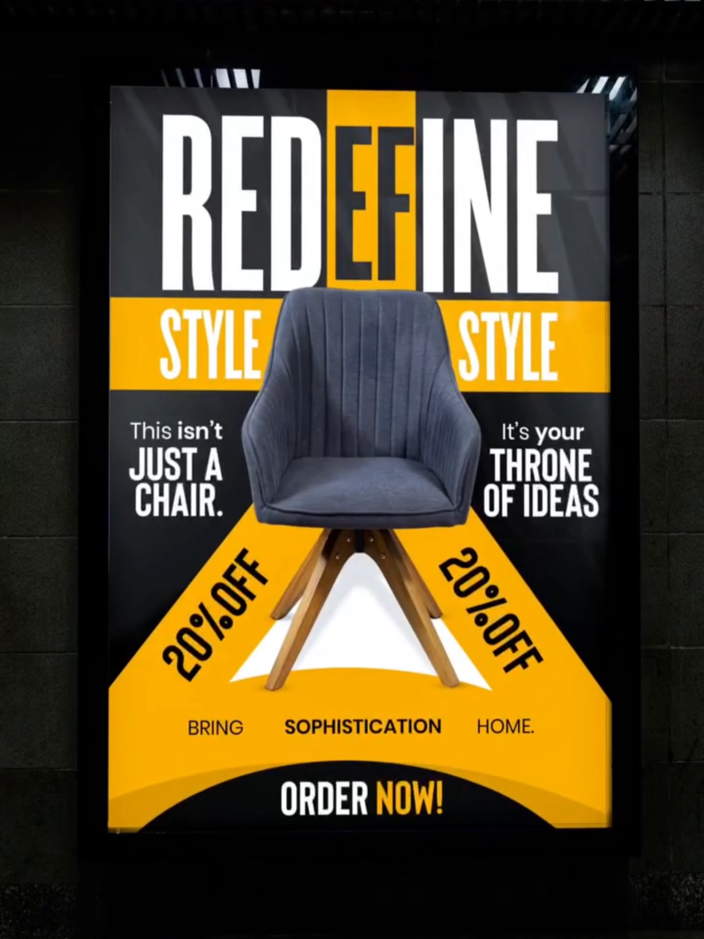 Modern Furniture Ad Poster | 