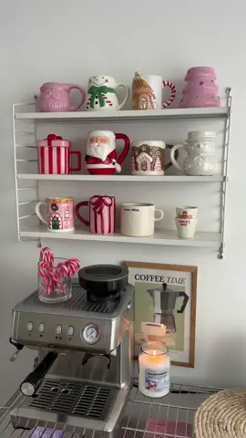 Hello Christmas mugs I’ve missed all of you 🌲🤍🎀#christmasmugs #christmasmug #christmasdecor #christmascoffee #coffeecorner @Flying Tiger Copenhagen @Primark @Anna + Nina @Yankee Candle US 