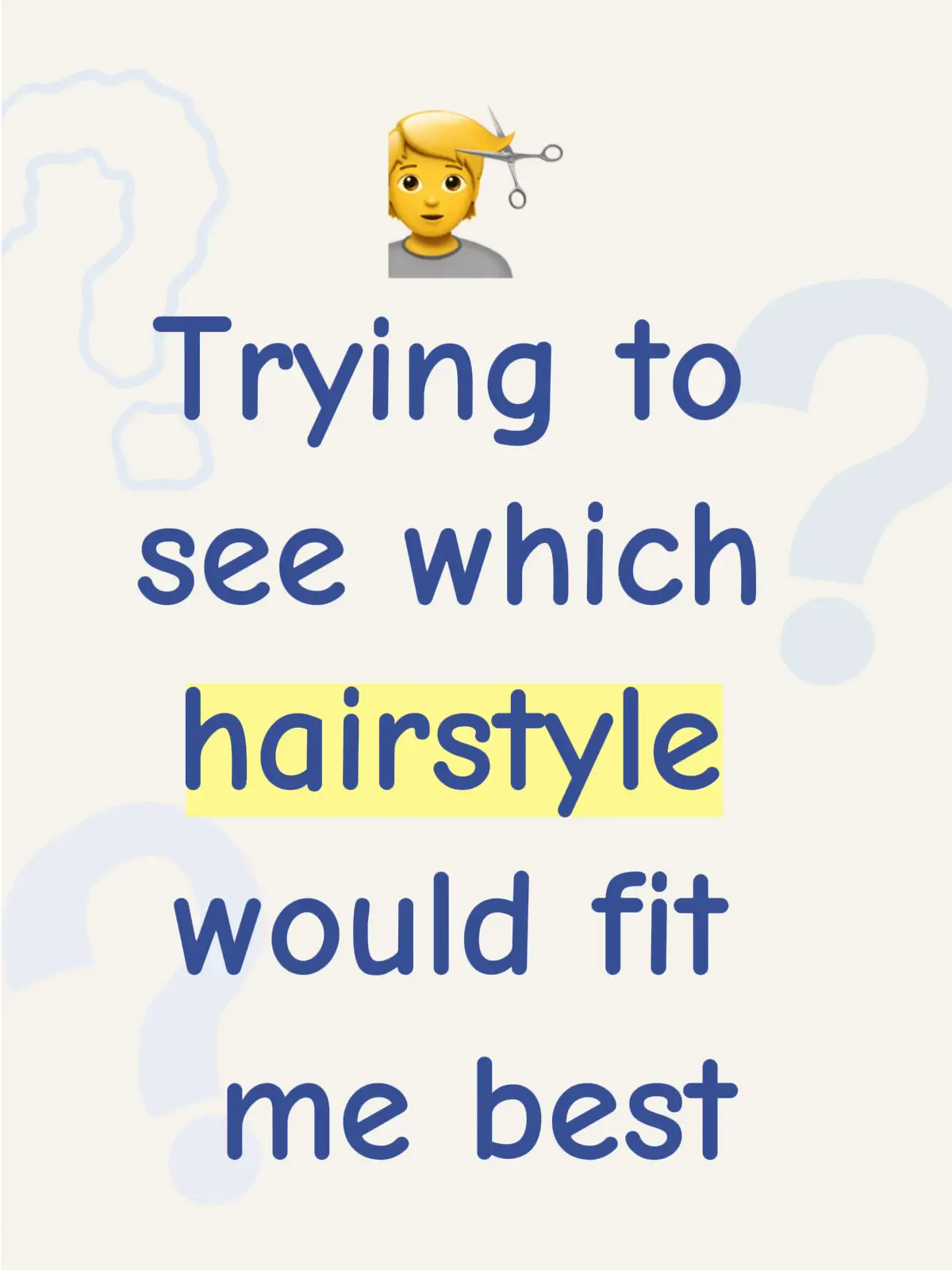 Maybe it is the hair