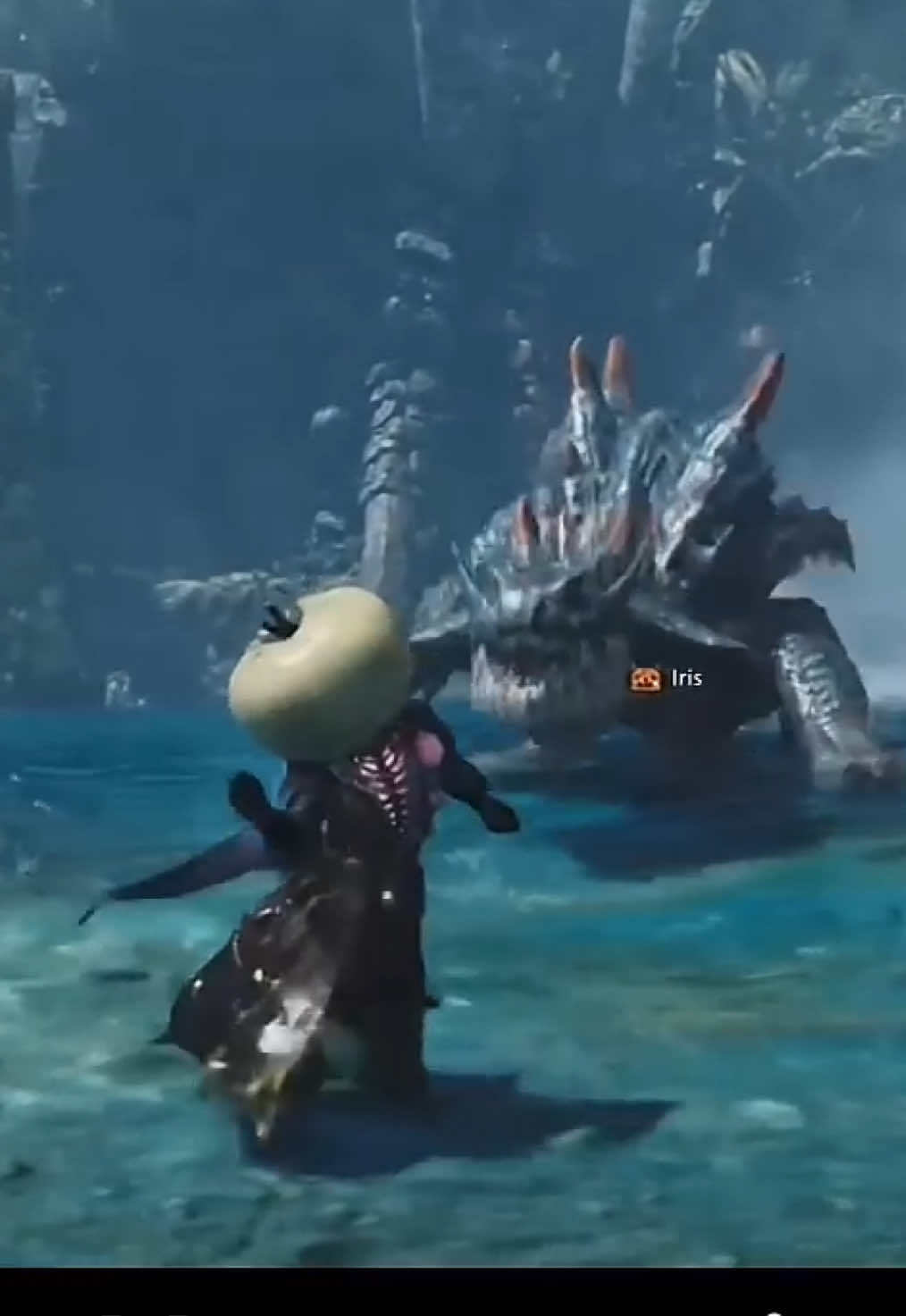 Even the mighty god of the sea can’t handle a little Shakira. #monsterhunterwilds #gaming #fyp #capcom #monsterhunter 