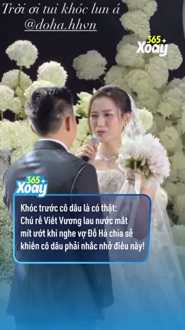 Cô dâu mít ướt và chú rể mít ướt hơn hihi #dothiha #damcuoidoha #tiktokgiaitri #nguyenvietvuong #amm 