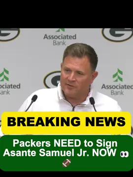 The Packers missed out at the trade deadline — but there’s one move left to make: Sign Asante Samuel Jr. 💚💛 #GoPackGo #GreenBayPackers #NFLNews #AsanteSamuelJr #MicahParsons