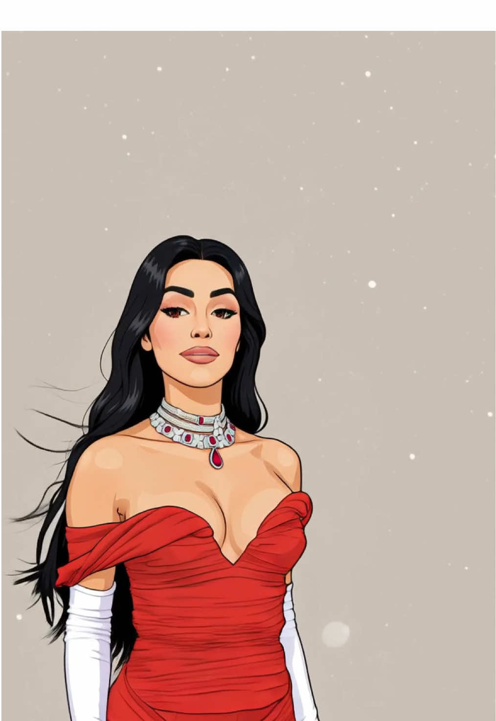 Georgina, Vestido vaquero  @Georgina Rodríguez vídeo based on @dannae con doble n  #georgina #ia #ai 