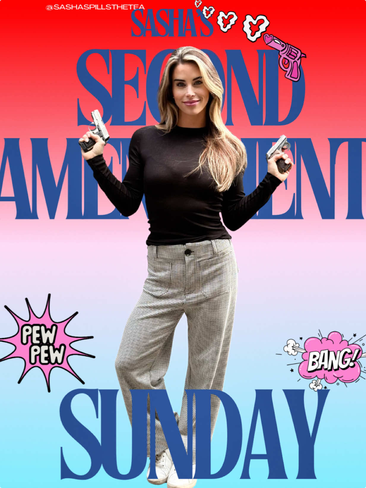 Tiny but mighty 🔥 — talking about these guns and my calves you guysssss😏💪.  Welcome to today’s Second Amendment Sunday, where I normalize carrying confidence AND concealed carry(s). Pew pew 🇺🇸💅. Let’s talk about these two pocket rockets: 💥 Gun 1: Sig Sauer P365 1️⃣ Smallest 10+1 micro-compact on the market. 2️⃣ Fits in a clutch (yes, really). 3️⃣ Recoil so smooth it’s giving “silent but deadly.” 4️⃣ Won Handgun of the Year like… 5 times. 5️⃣ Basically everyone wants one, few admit it publicly.  💥 Gun 2: Smith & Wesson M&P Shield EZ 1️⃣ Designed for easy rack, easy load, easy life (same). 2️⃣ Lightweight—2 lbs soaking wet. 3️⃣ Recoil spring so friendly even your grandma could love it. 4️⃣ Built-in grip safety (because trust issues are healthy). 5️⃣ Perfect for petite powerhouses with strong opinions and stronger quads. Omg who could that be?!  They may be small, but underestimate them (or me) and you’ll regret it. 💁‍♀️ #SecondAmendmentSunday #fyp #shooting #SashasSpillsTheTea #PewPew                     