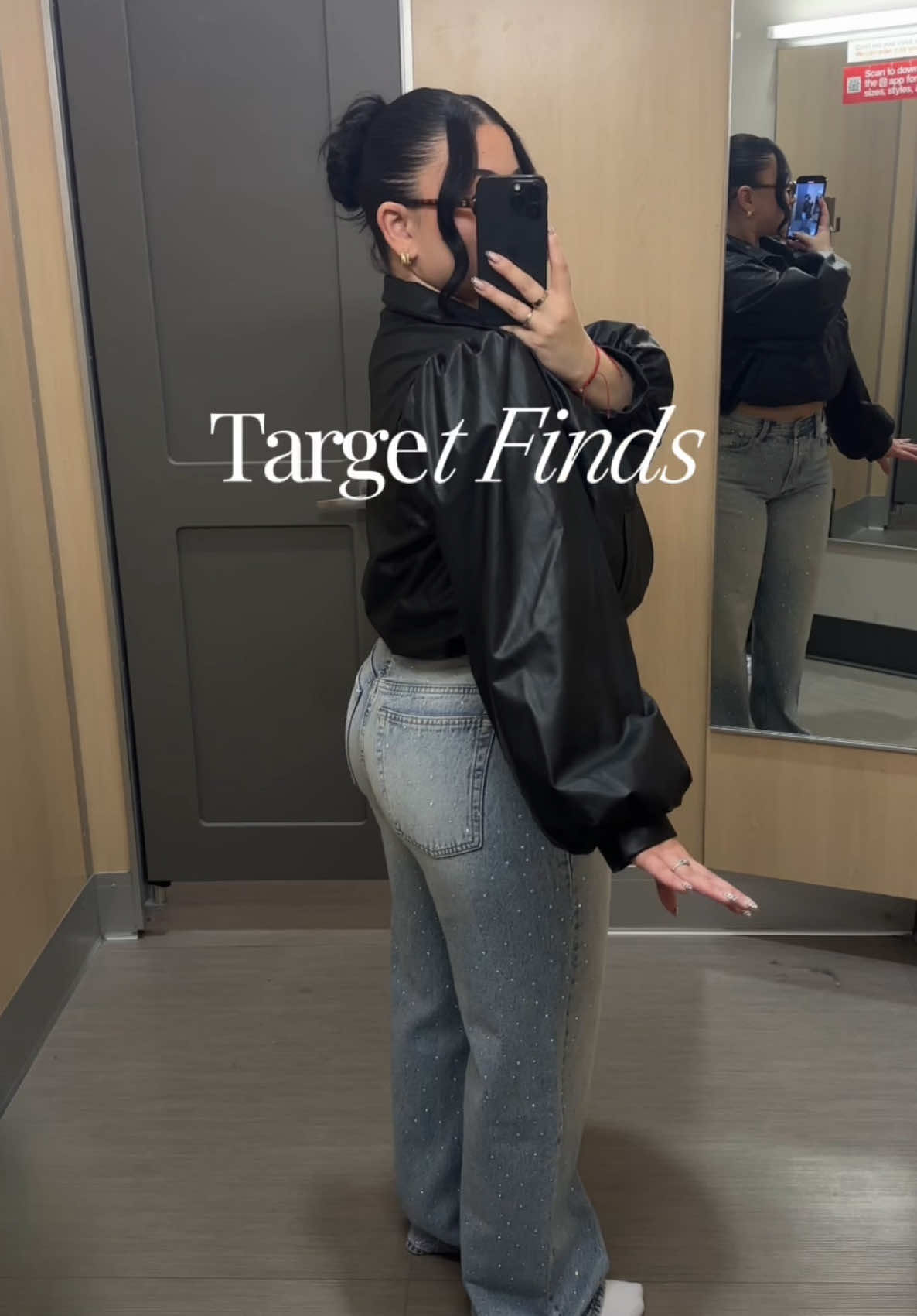 finally got my hands on the viral @target rhinestone jeans!! stunning for this holiday season ✨ link in LTK in bio🔗 #targetfinds #target #jeans #holidays 