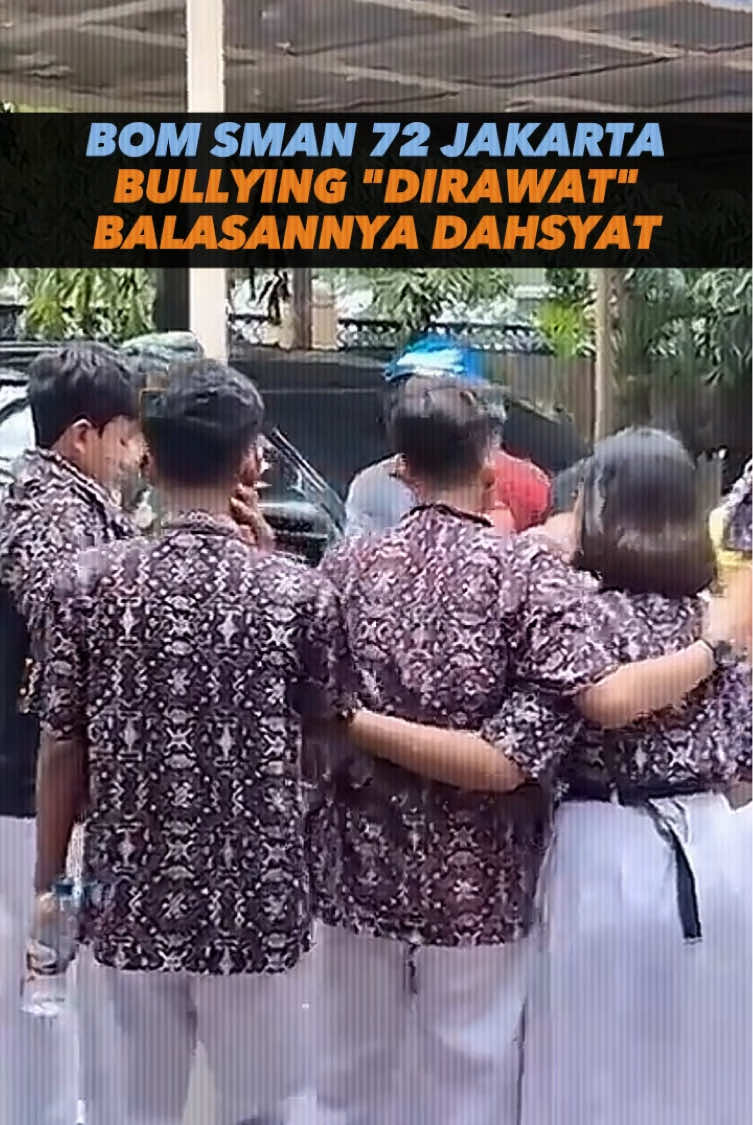 Terduga pelaku ledakan di SMAN 72 Jakarta, diduga korban perundungan di sekolahnya, hingga melakukan pembalasan yang memakan korban luka hingga 96 orang, termasuk terduga pelaku yang terluka parah. Jika benar demikian, maka alarm bahaya perundungan sudah saatnya didengar semua pihak, dan perundungan mesti dilihat bukan sebagai kenakalan remaja, tapi sebuah kejahatan, mengingat daya rusaknya sangat besar pada kesehatan mental hingga kehidupan korban, demikian pendapat beberapa pihak yang sangat prihatin dengan dampak buruk perundungan di sekolah. #videoviral #sman72jakarta #bom #masjid #sekolah 