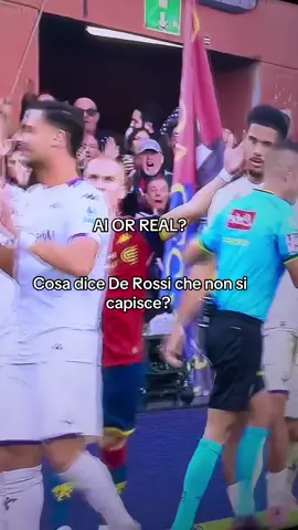 AI OR REAL? cosa dice De Rossi che da qua non ho capito bene, dice che l’ha presa lui di mano? #Derossi #genoafiorentina #tifosigenoa #tifosifiorentina #tiktokcalcioitalia 