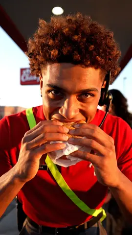 Gengar morning shift, this goes out to all my homies on the AM shift. #aiinfluencer #riseandgrind #breakfast #chickfila #breakfastsandwich 