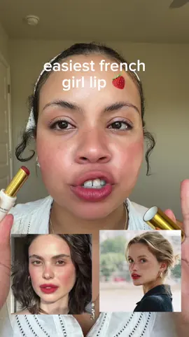 get just kissed lips using @VIOLETTE FR bisou balm 🍓 #makeup #frenchmakeup #bouchemordue #frenchgirl #violettefr 