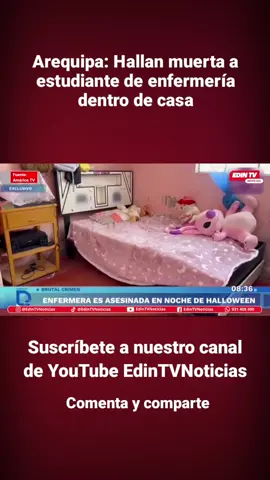 Parte 2 | Era la madrugada del 1 de noviembre en Arequipa. Mientras muchos celebraban la noche de Halloween, en una vivienda del distrito de Uraca-Corire ocurría una tragedia. Traysy Bonafon Choque, estudiante de enfermería y ex reina de belleza, fue hallada muerta dentro de su habitación. Su madre la encontró amarrada de pies y manos, sin signos de vida. Hilda Choque recuerda que aquella mañana preparaba el desayuno cuando notó la ausencia de su hija. Pensó que aún dormía o había salido a bailar, pero al entrar al cuarto, el silencio le reveló la escena más dolorosa de su vida. Traysy estaba boca abajo, inmóvil, con marcas visibles en el cuello. La ventana del cuarto permanecía abierta. #EdinTVNoticias #EdinTV #Arequipa #NoticiasPerú #Feminicidio 