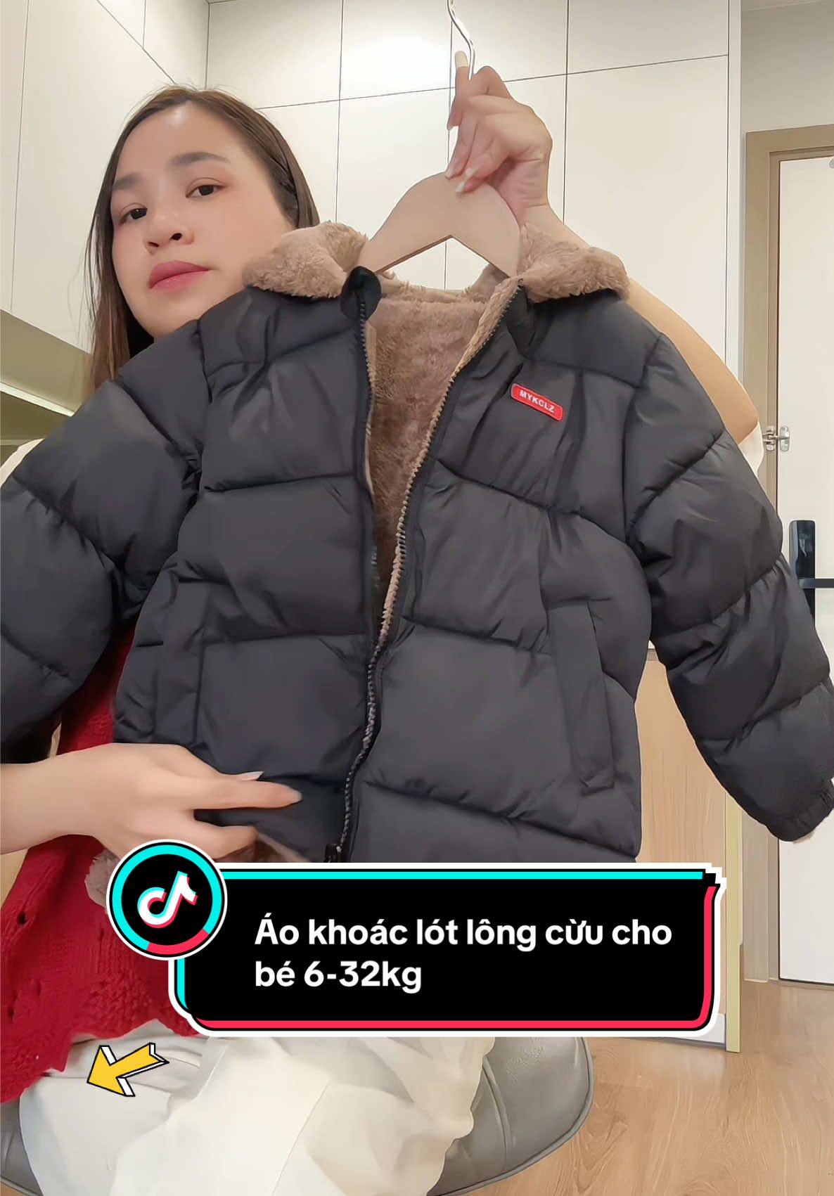 Áo khoác lót lông cừu cho bé trai bé gái 6-32kg hàng QQCC. #megaoreview123 #quanaotreem #aokhoacchobe #aokhoacbetrai #aokhoacbegai 