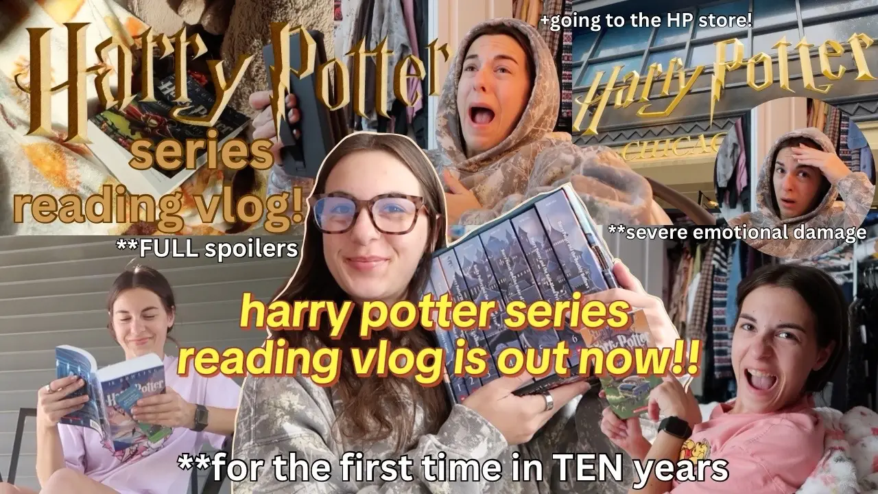 full spoiler harry potter rereading vlog on youtube @readingwkatelyn !! #harrypotter #books #harrypotterbooks #booktube #reading 