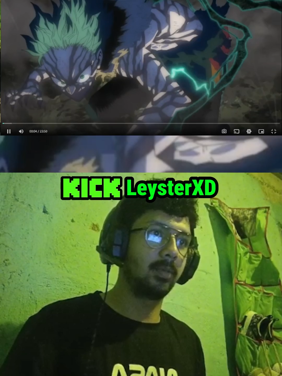 REACCIONES en KICK: LeysterXD | #bokunohero #myheroacadamia #bnha #deku #shigaraki #reaccionanime #anime #oneforall