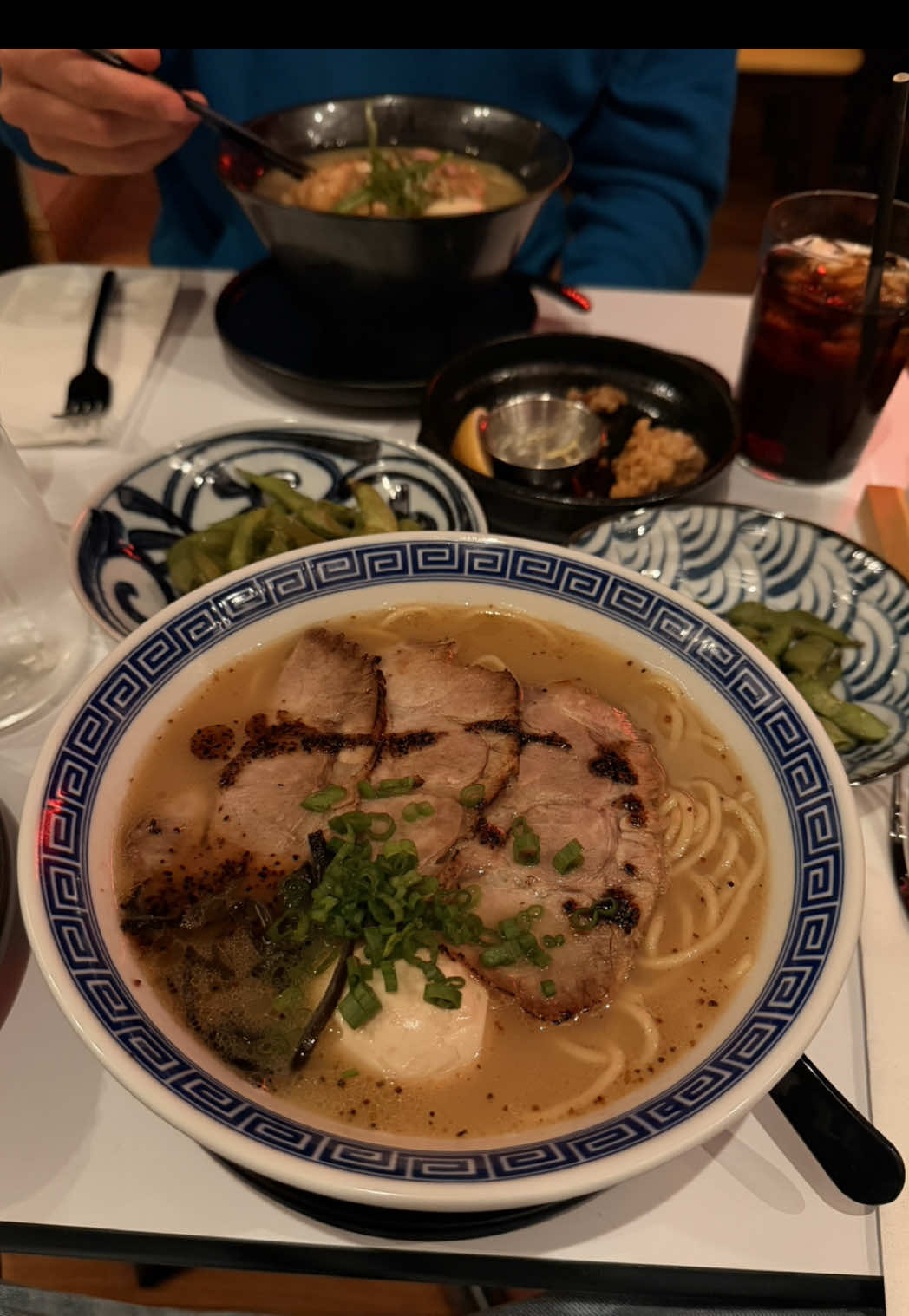 First time trying The Ramen Club in Portsmouth, NH after their opening on Monday! We give it an 8/10 & could easily become a 10/10 once trying more of their menu🍜🤍 #trending #fypシ #ramen #datenight 