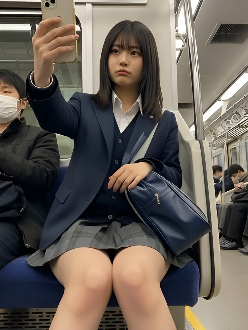 隣の男性のガン見 ww #女子高生の日常 #放課後 #可愛い女の子 #JK