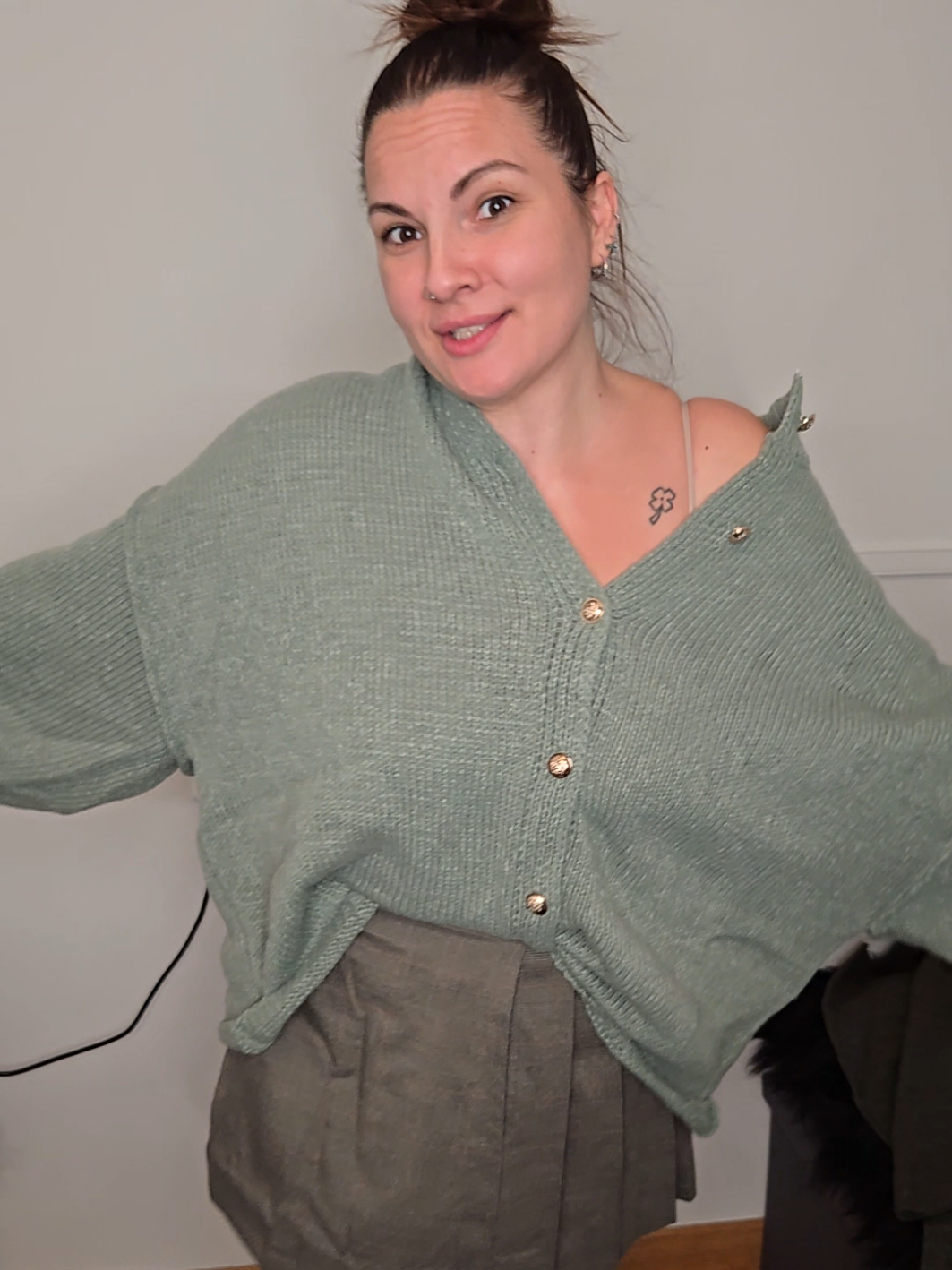 Cárdigan de suéter vintage  #cardigan #cardiganvintage #tiktokshopblackfriday #descubrelasofertas #sueter 