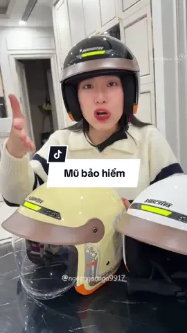 Mũ bảo hiểm che 3/4 đầu #mubaohiem #mubaohiemnuadau #mubaohiemmasontex #mubaohiemthoitrang #ngocngannga 