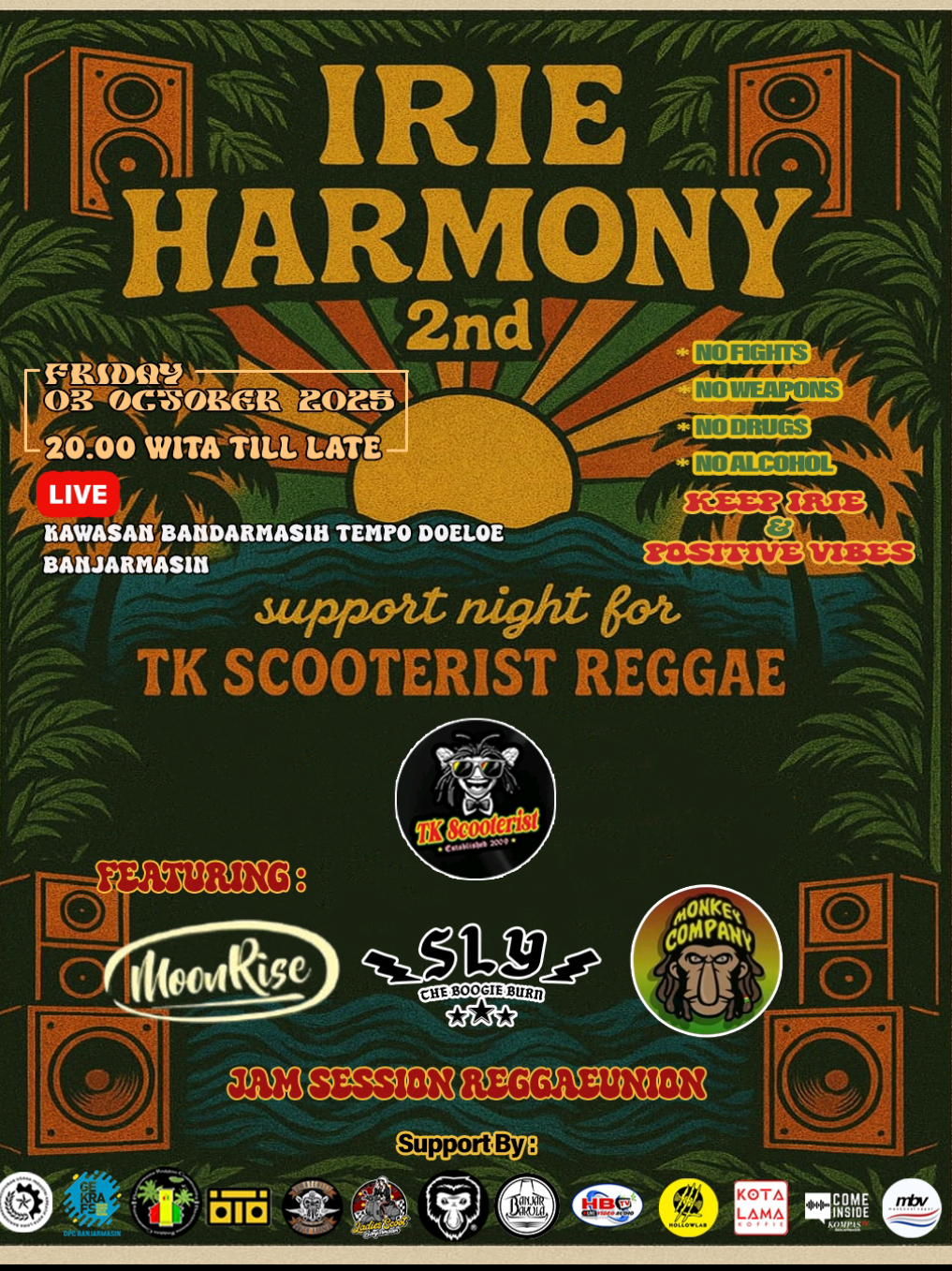 IRIE HARMONY 2nd  Jam Session :  ArieRputra - Kenali Dalam Gelap  #fypシ゚ #irieharmony #reggaemusic #reggaeindonesia #banjarmasinreggaecommunity 